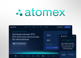 Сайт децентрализованной криптобиржи Atomex